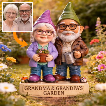 Custom Gnome From Any Photo - Personalized Gardening Acrylic Plaque Stake
