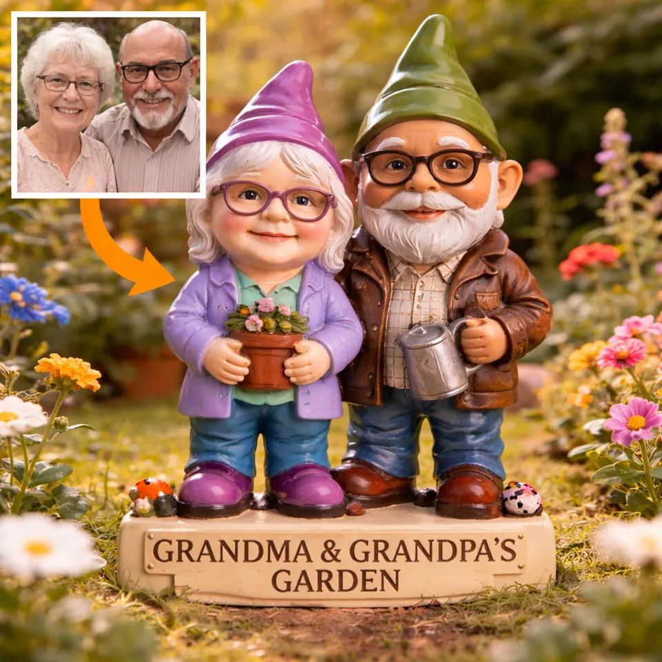 Custom Gnome From Any Photo - Personalized Gardening Acrylic Plaque Stake