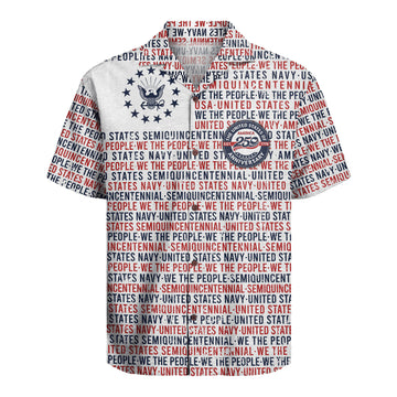 US Navy 250th Anniversary Hawaiian Shirt, America 1776–2026 Aloha Shirt
