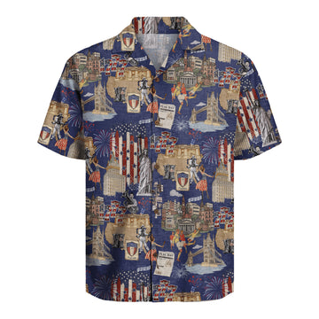 Back to 1777 Hawaiian Shirt, Patriotic USA Celebration Aloha Shirt dichj