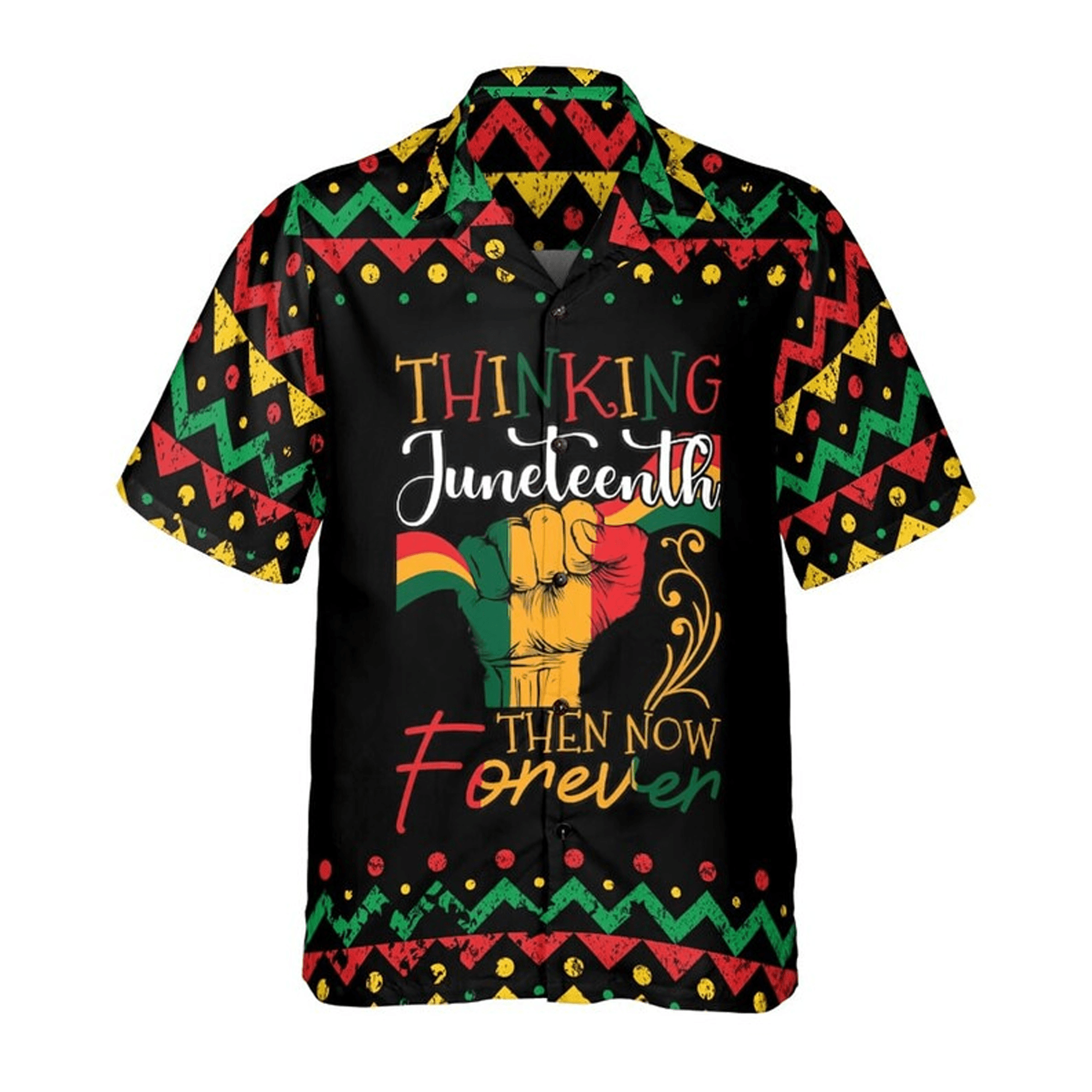 African American Hawaiian Shirt  Tribal Pattern Black Life Aloha Shirt Juneteenth Gift