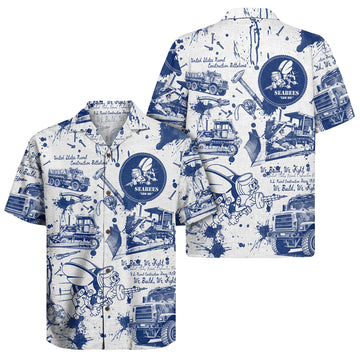 US Navy Aloha Shirt, America 250th Anniversary Military Beach Shirt