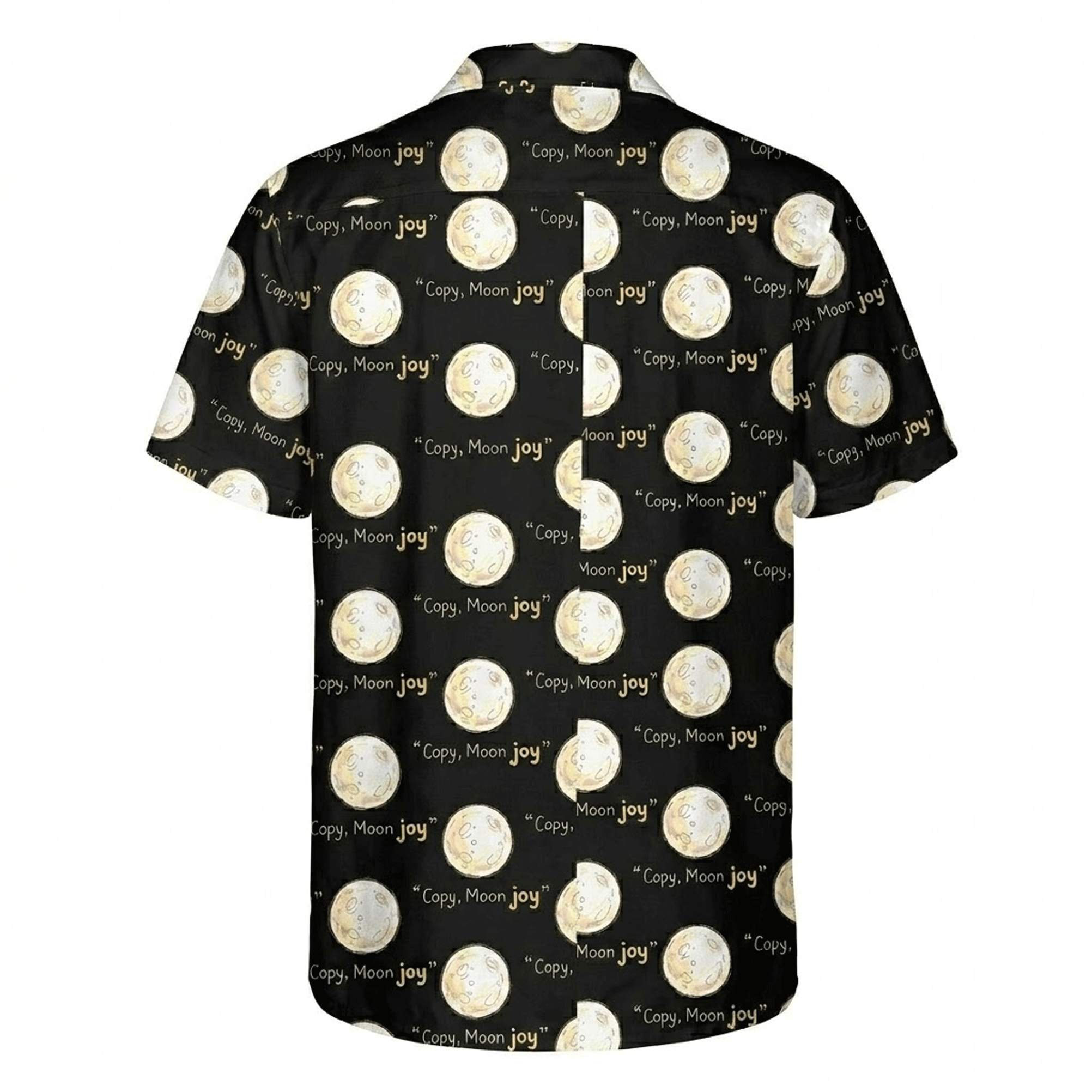 Copy Moon Joy Hawaiian Shirt Minimal Moon Phase Aloha Button Down That Stands Out