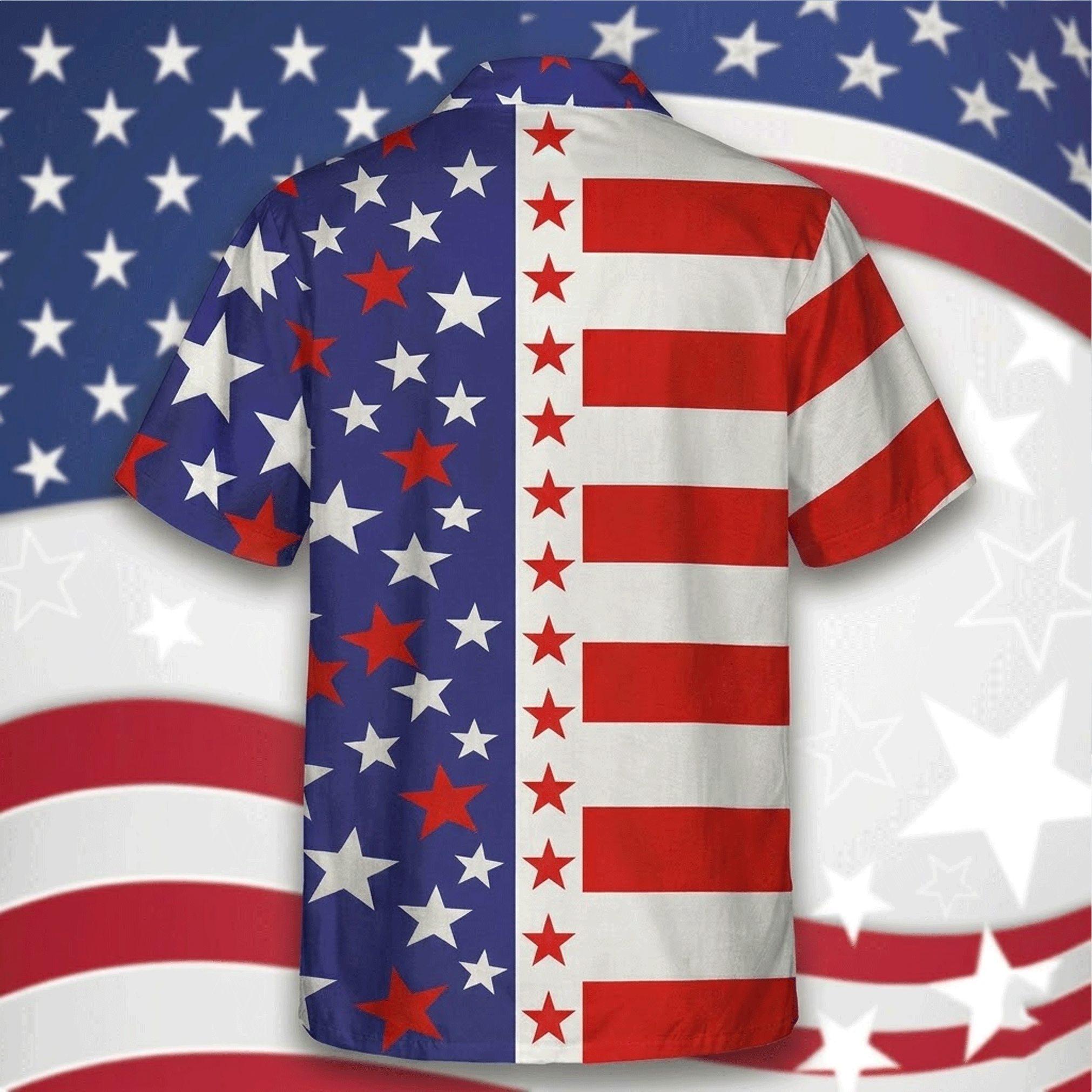 Funny 4th of July Illusion Muscle Shirt  Patriotic Fake Abs Tee for Men