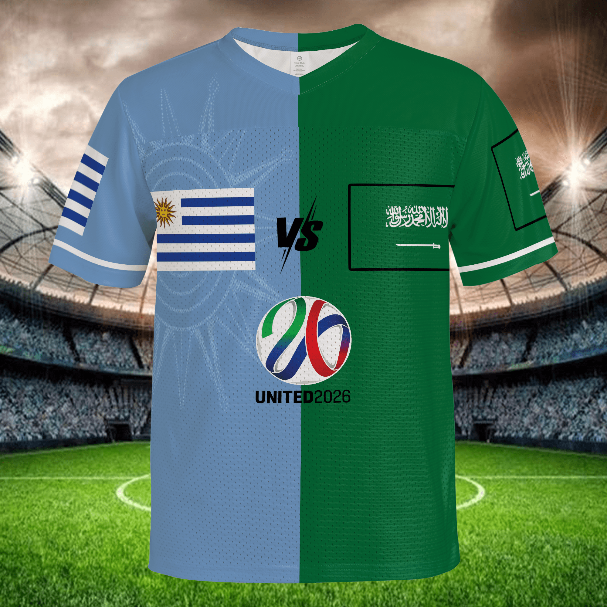 Blue Green Soccer Jersey, Personalized Name Number Shirt