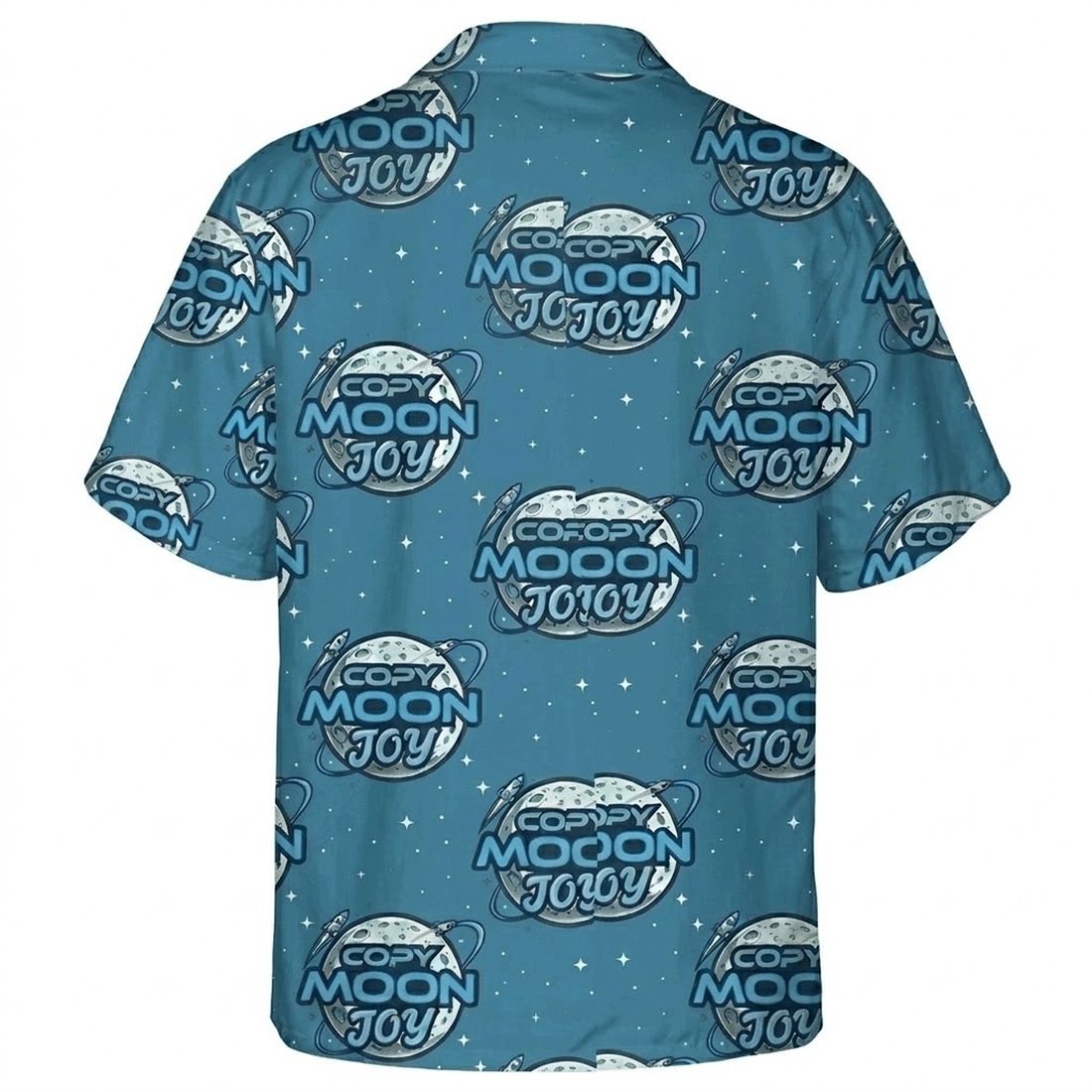 Galaxy Moon Hawaiian Shirt Cosmic Space Aloha Button Down That Stands Out