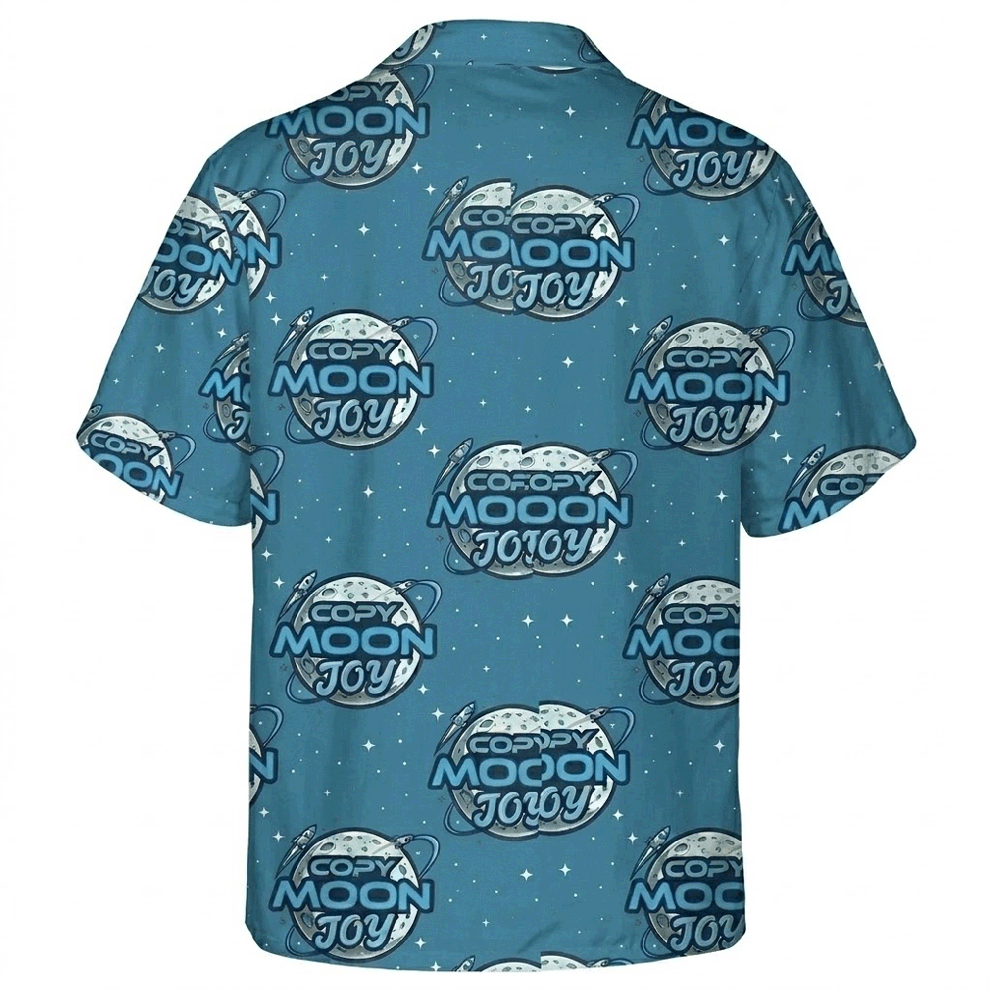 Galaxy Moon Hawaiian Shirt Cosmic Space Aloha Button Down That Stands Out