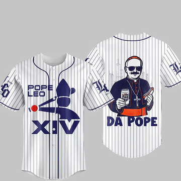 Chicago Pope Leo XIV Baseball Jersey Da Pope From America Shirt Funny Catholic Chicago Pope Tee