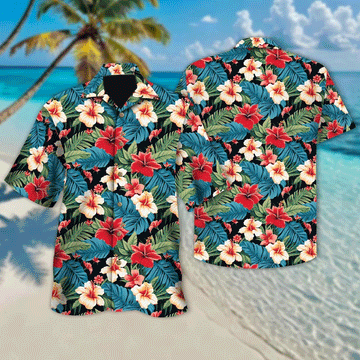 Modern Tropical Hawaiian Shirt Traditional Aloha Button Down Trendy Family Vacation Outfit That Stands Out