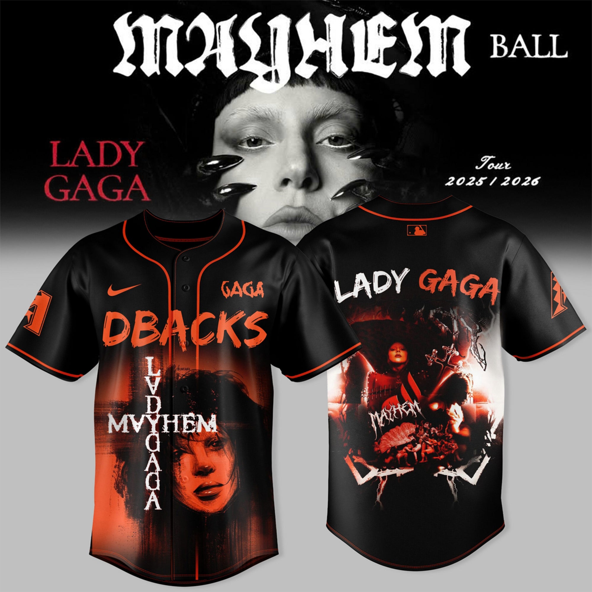 The Mayhem Ball Tour Tour 2026 Baseball Jersey
