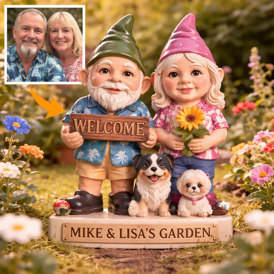 Custom Gnome From Any Photo - Personalized Gardening Acrylic Plaque Stake