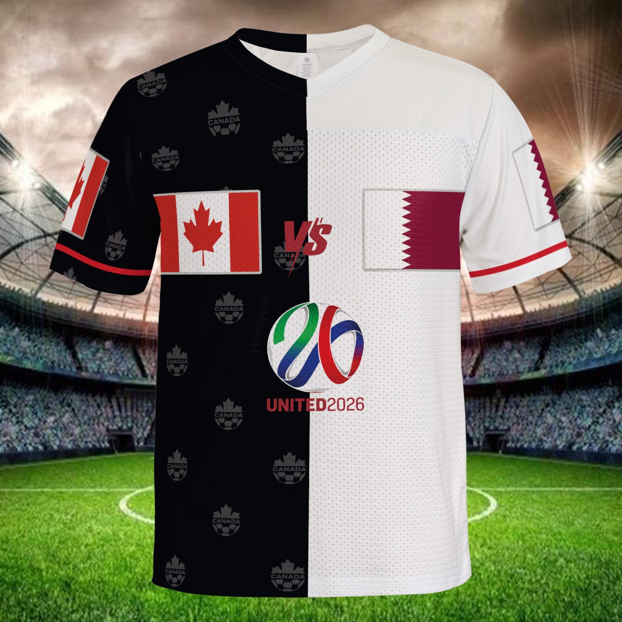 Personalized Black White Soccer Jersey, Custom Name Number Shirt, Gift for Football Fans