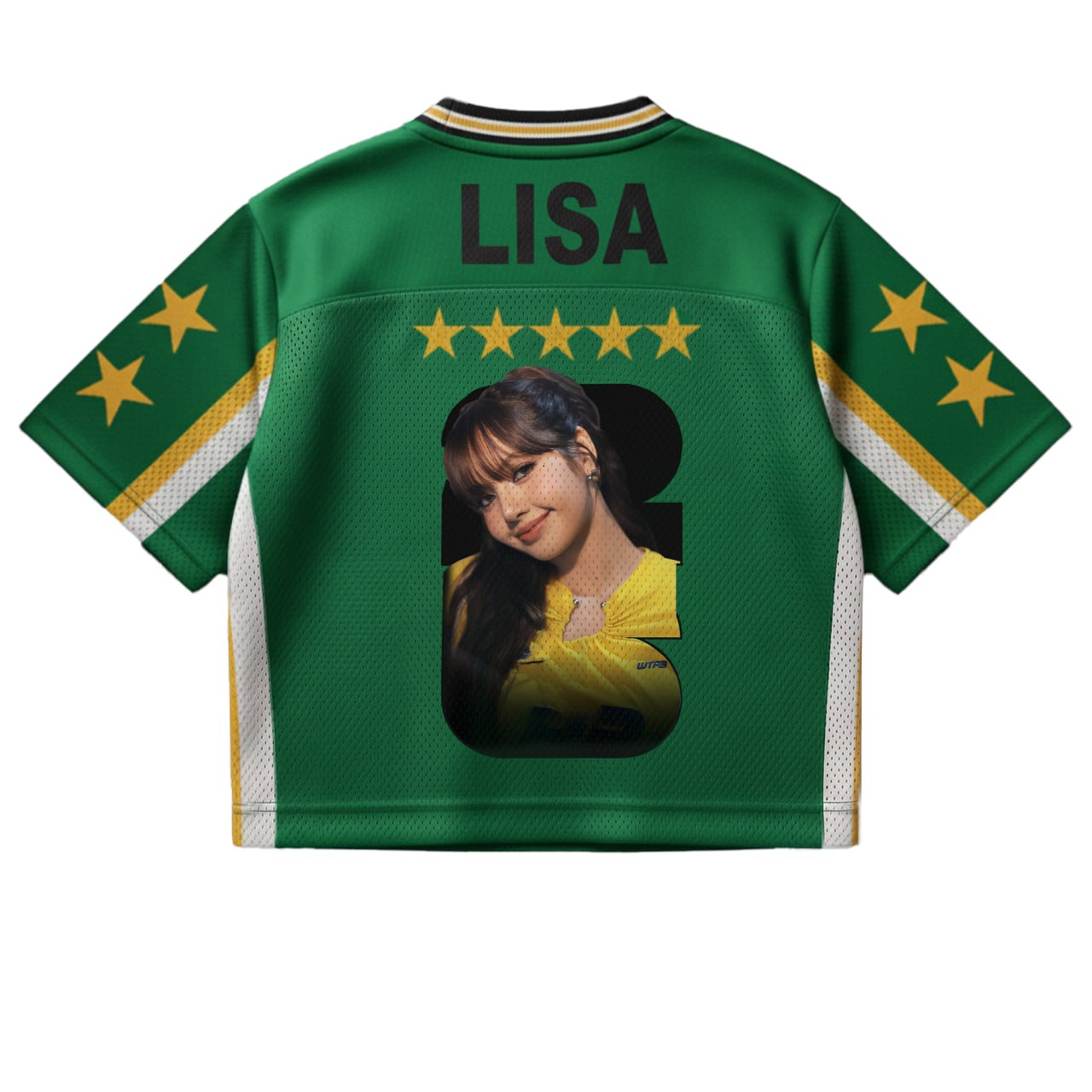 Lisa Inspired World Cup 2026 Jersey, Green Yellow Mesh Soccer Shirt
