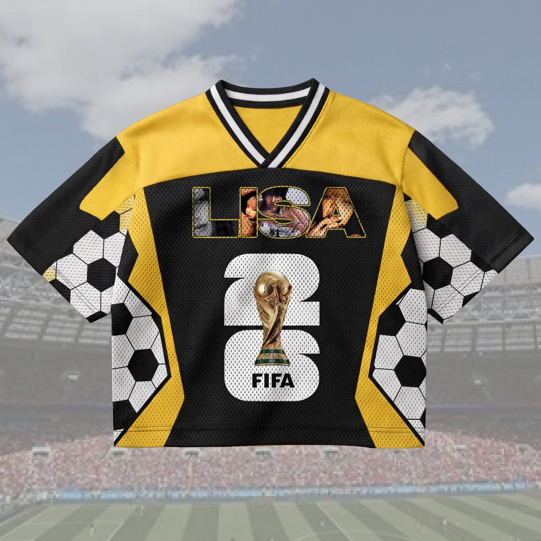 Lisa Inspired 2026 Mesh Jersey, Soccer Fan Gift Shirt