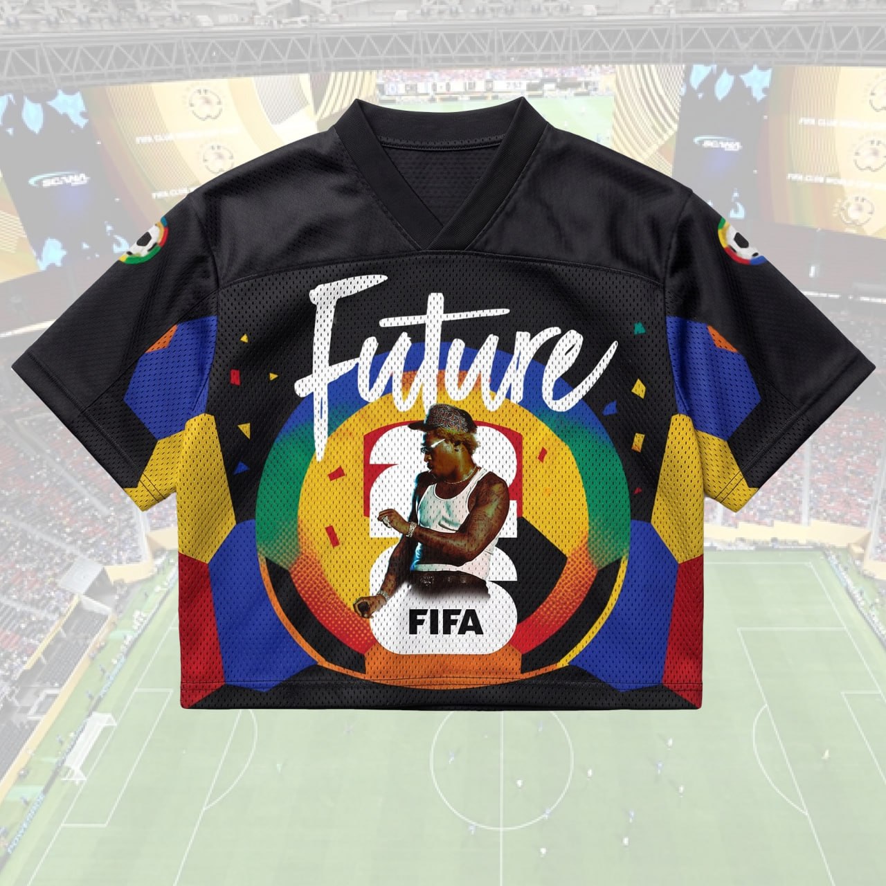2026 Soccer Mesh Jersey, Future Inspired Hip Hop Shirt, Rap Fan Gift