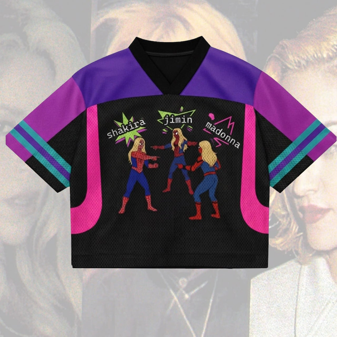 90s Divas World Cup Meme Jersey, Spider Hero Inspired Soccer Shirt, Retro Pop Diva Fan Outfit