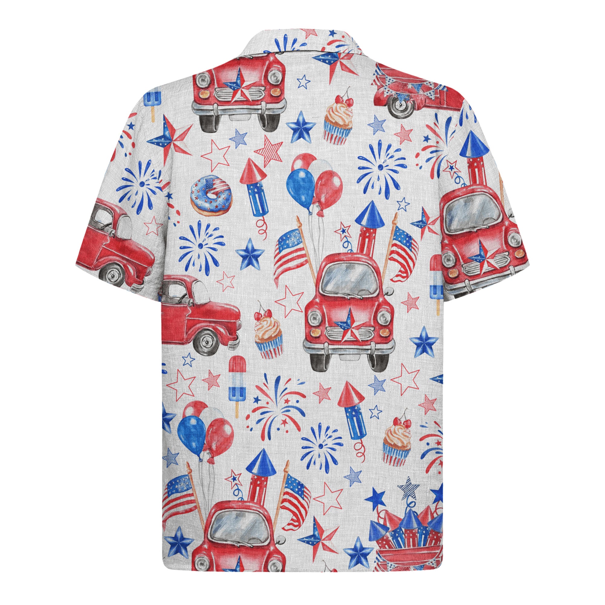 USA Celebration Hawaiian Shirt, Patriotic 4th of July Aloha Shirt